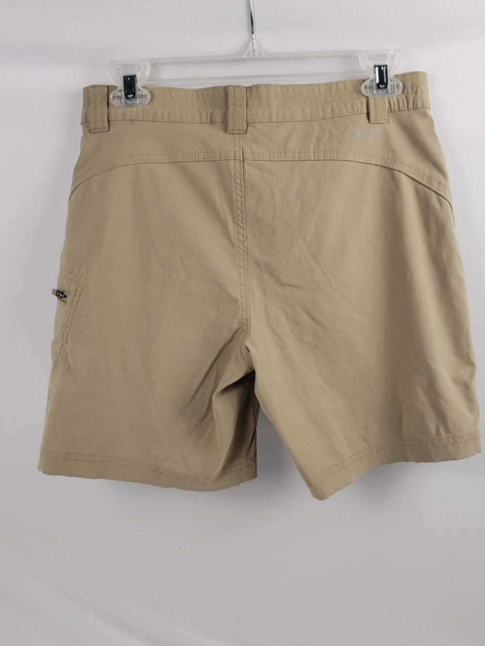 Eddie Bauer 6 Tan Shorts Womens Stretch Zip Pocket - Picture 2 of 12